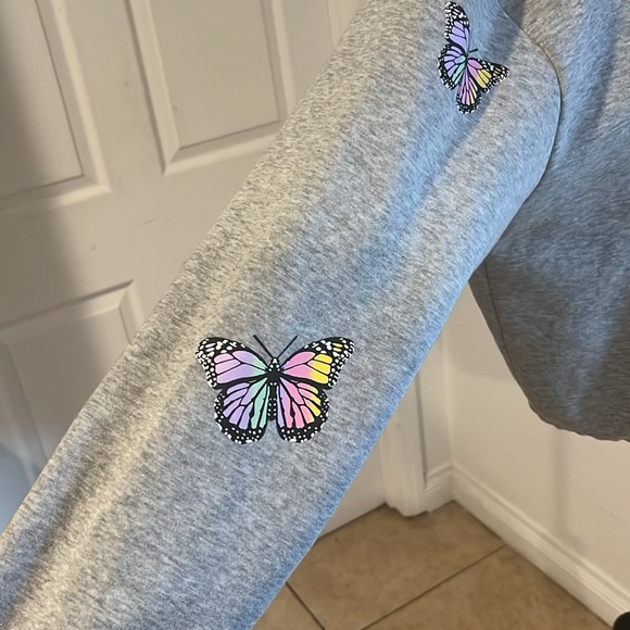 Rue21+ antisocial grey sweat shirt nwt - Picture 4 of 4